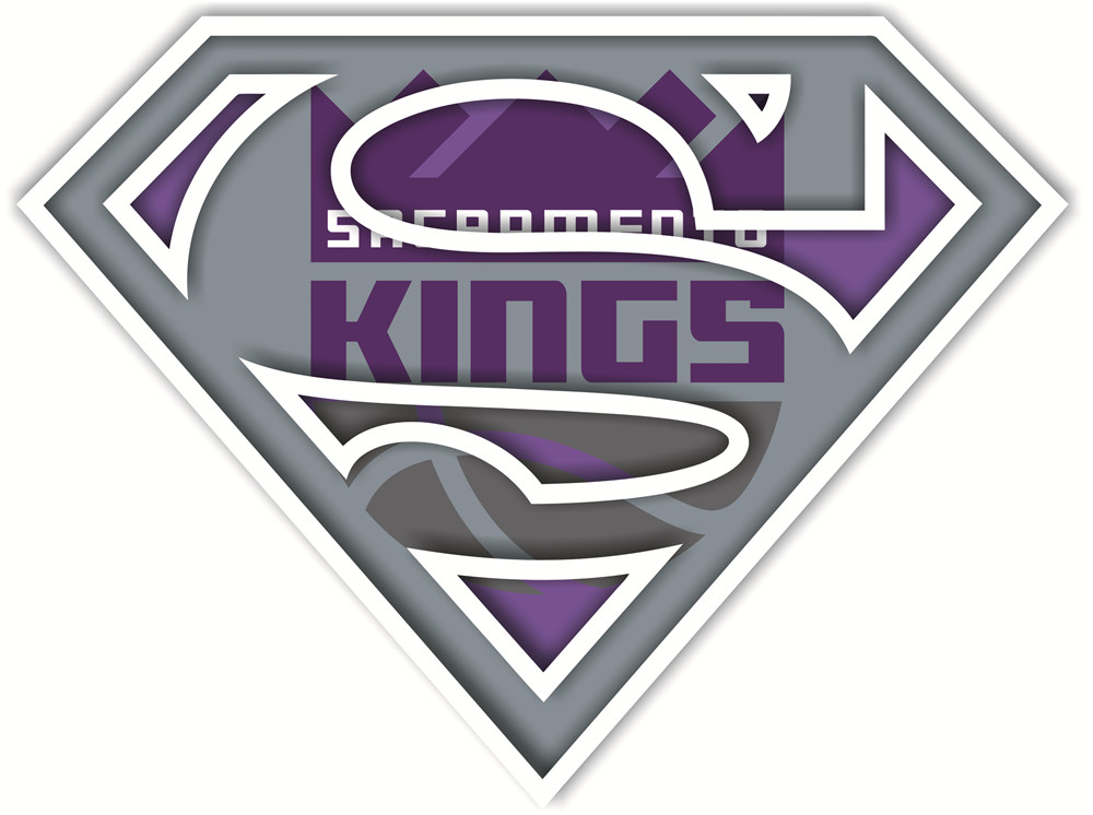 Sacramento Kings superman fabric transfer